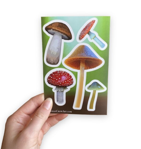 Mushroom Vinyl Sticker Sheet - Image 3