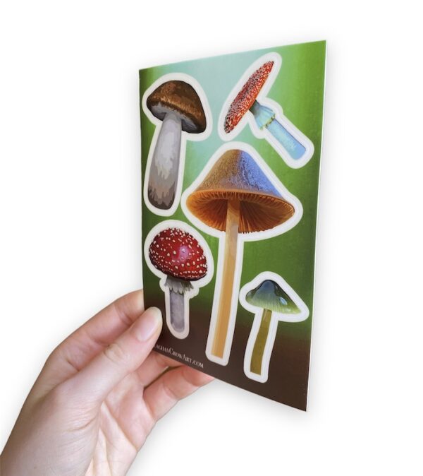 Mushroom Vinyl Sticker Sheet - Image 2