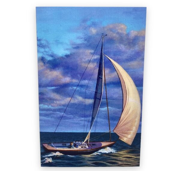 Sailboat painting card