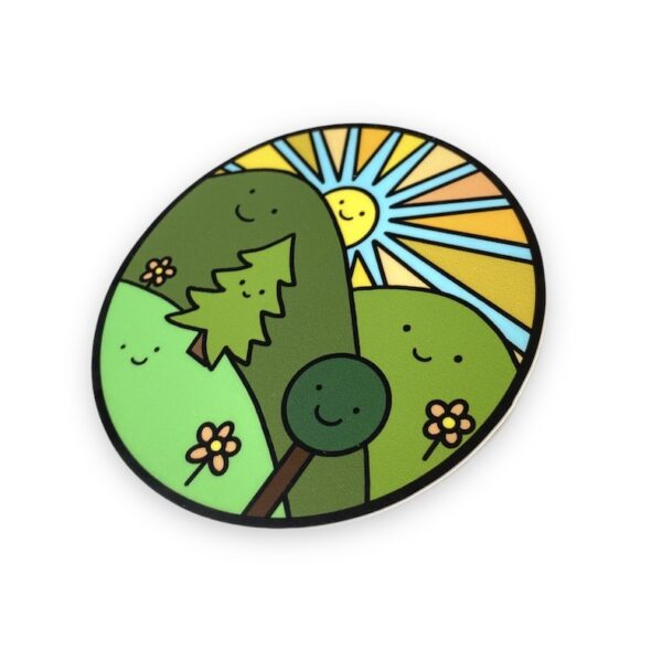 Happy Trees Sticker - Image 2