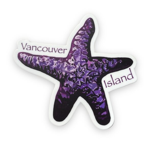 Purple starfish with "Vancouver Island" text