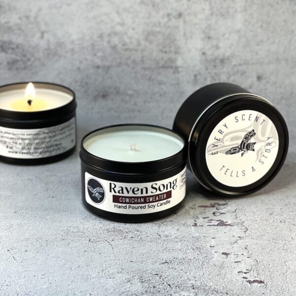 Cowichan Sweater Soy Candle Tin