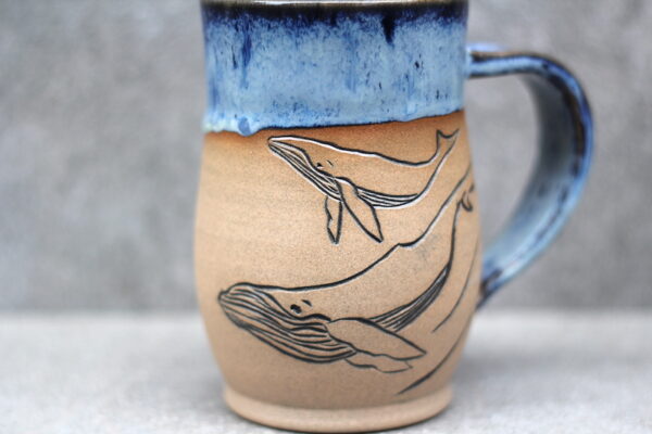 Humpback Whale Rounded Mug 16oz by Hoff The Grid Goods - Image 2