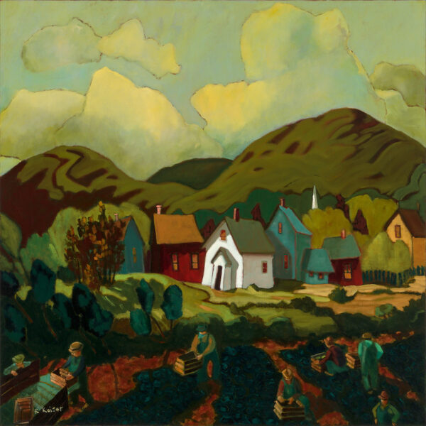 Embrace Of The Valley, Cowichan Valley Giclee Art Print by Karen Kaiser