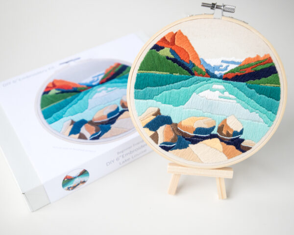 Lake Louise DIY 6" Embroidery Kit by Anna Angiel Interiors