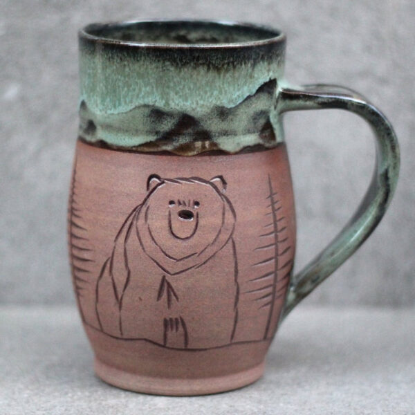 Bear Bum Rounded Mug 16oz by Hoff The Grid Goods - Image 2