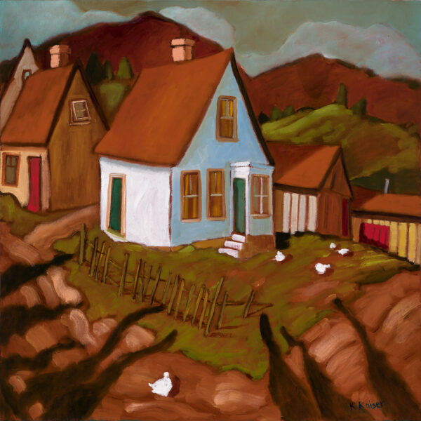 The House Atop The Hill Giclee Art Print by Karen Kaiser