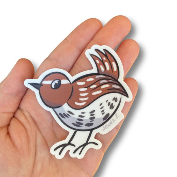 Little Wren Sticker by Jenna Zayat