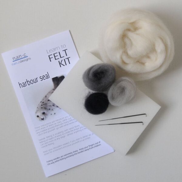 Harbour Seal Needle Felting Kit by Nan.C Designs - Image 2