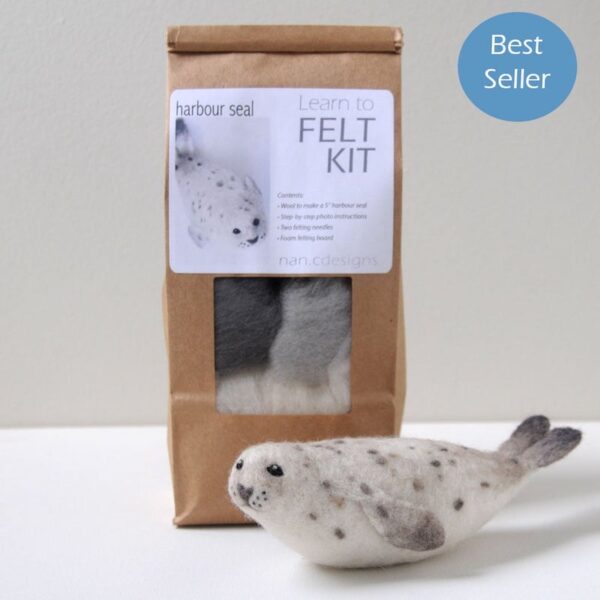 Harbour Seal Needle Felting Kit by Nan.C Designs