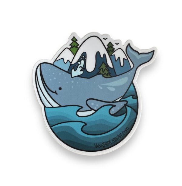 Humpback whale sticker