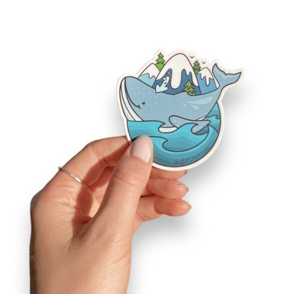 Humpback Whale Sticker - Image 2