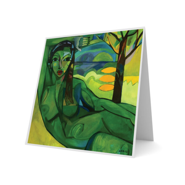 Femme Verde Art Card by Tyrrell Clarke