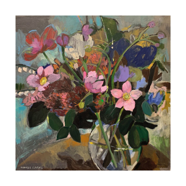 Flowers and Vase Art Print by Tyrrell Clarke