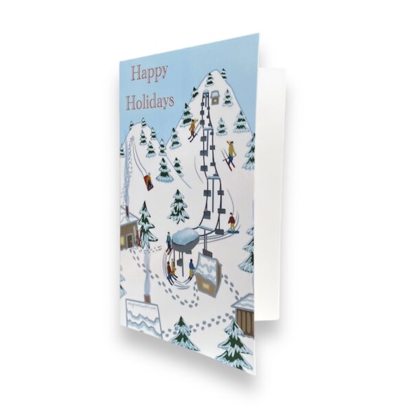 Ski Hill Happy Holidays Card - Image 3