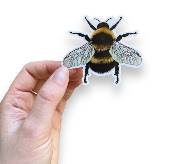 Bumble Bee Vinyl Sticker - Image 2