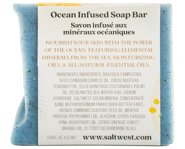 Saltwest Naturals Ocean Mineral Soap, Sand & Surf - Image 2