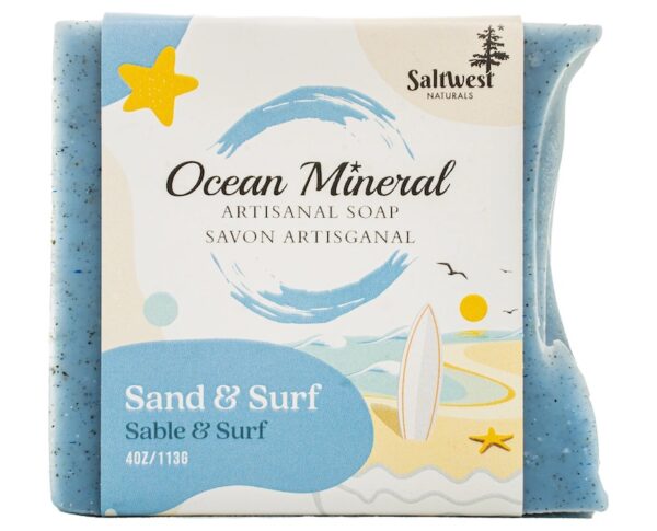 Saltwest Naturals Ocean Mineral Soap, Sand & Surf