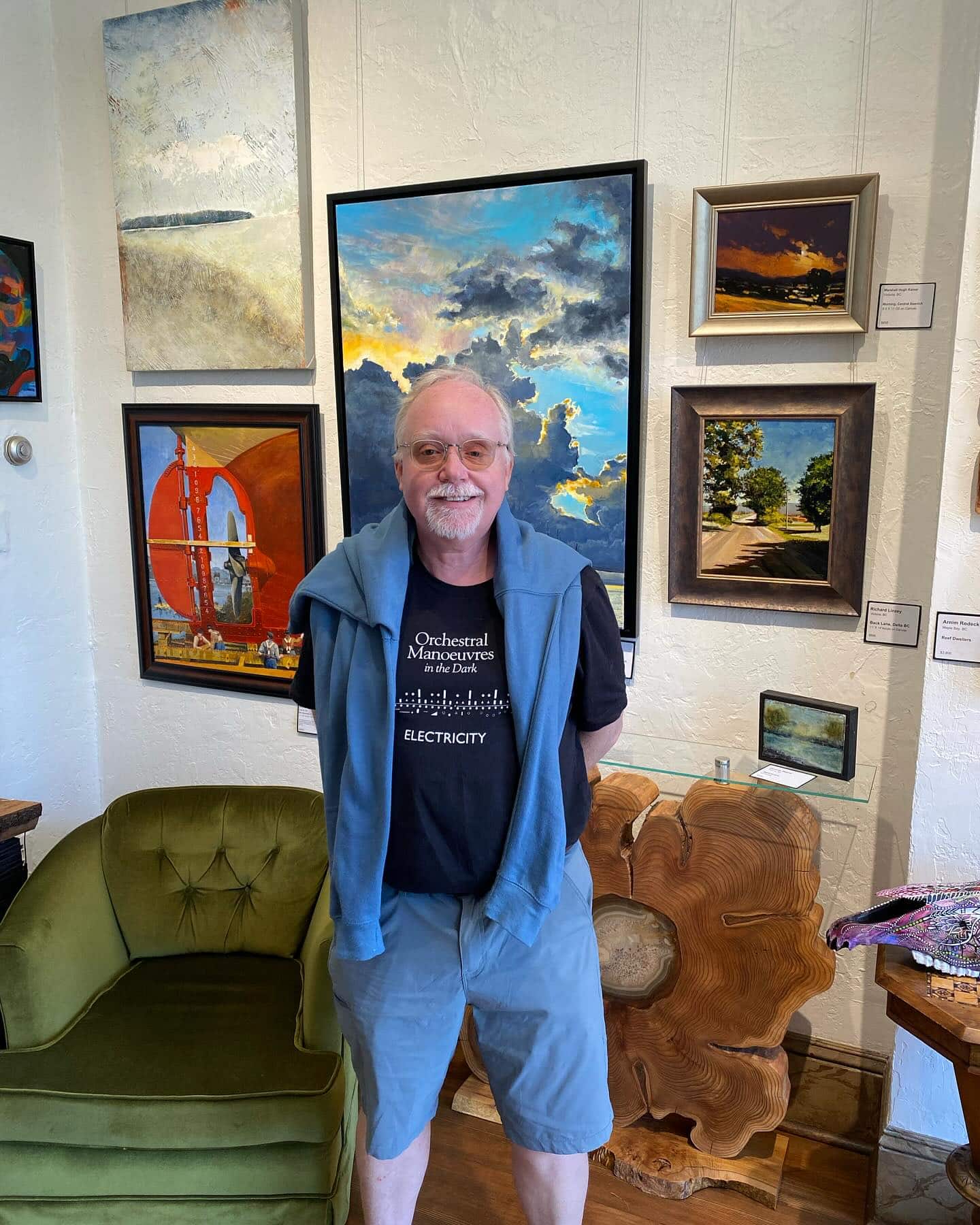 Photo of Richard Linzey, artist at Studio 106.